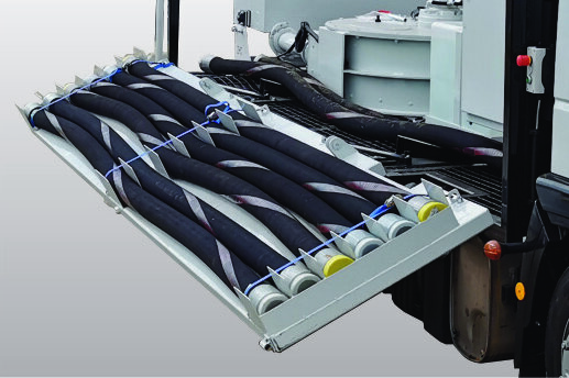 Hoses on door